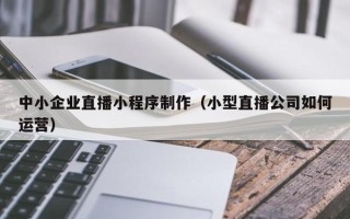 牡丹江中小企业直播小程序制作（小型直播公司如何运营）